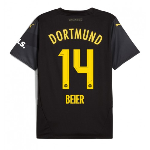 Borussia Dortmund Maximilian Beier #14 Gostujuci Dres 2024-25 Kratak Rukav